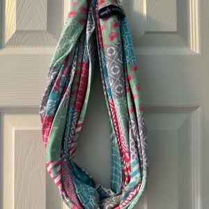 Simply Southern Pink and Teal Crab Scarf